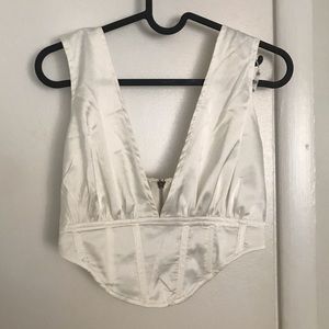 Missguided satin corset top